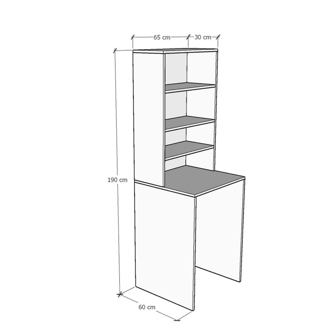 Banyo Dolabı-BD-Antrasit-023 (65 cm)