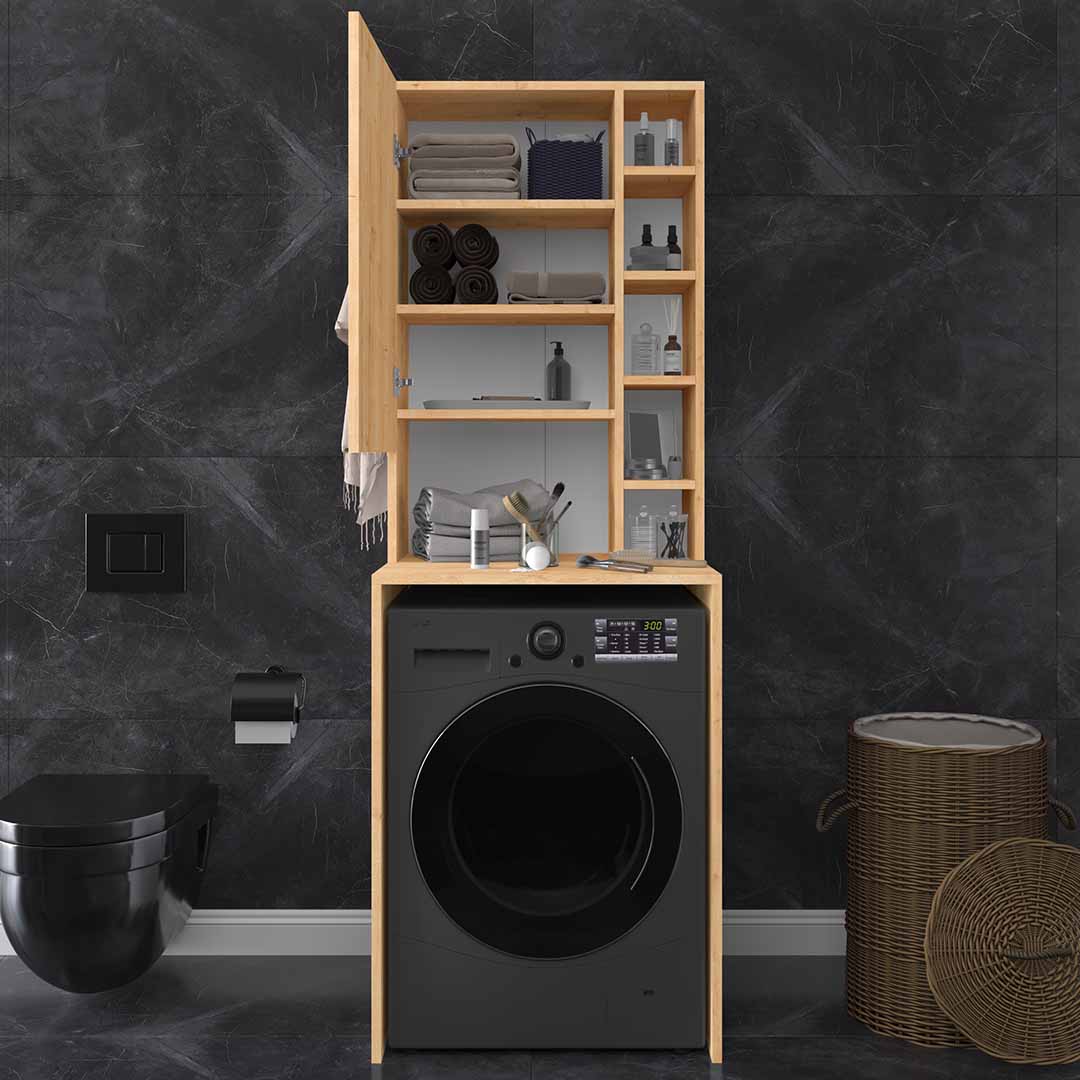 Banyo Dolabı-BD-Safir Meşe-12 (65 cm)