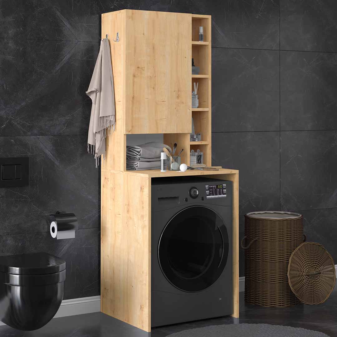 Banyo Dolabı-BD-Safir Meşe-12 (65 cm)