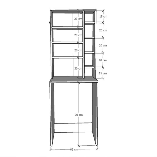 Banyo Dolabı-BD-Sonoma-020 (65 cm)