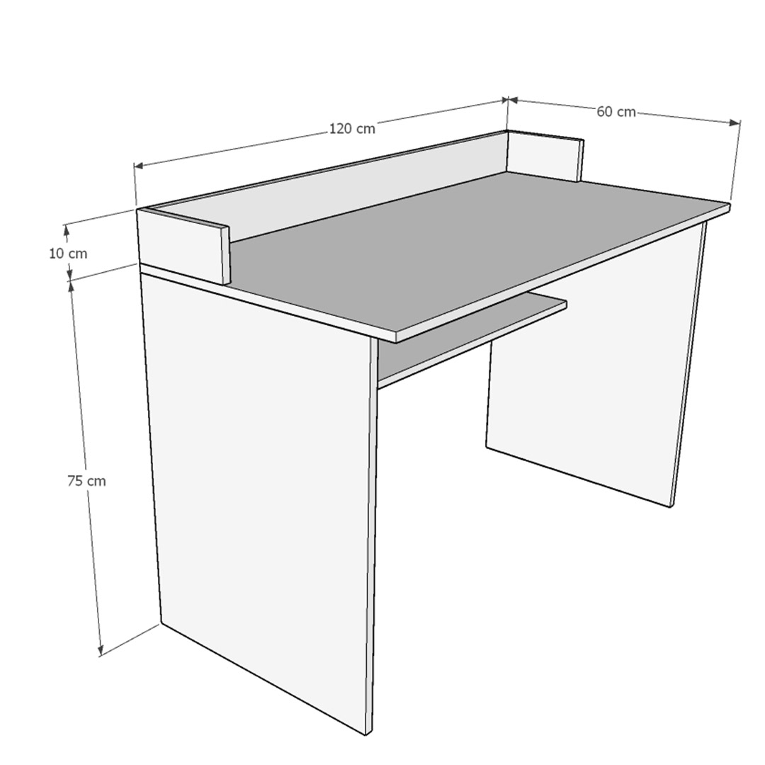 Çalışma Masası-Safir Meşe-ÇMT-04 (120 cm)