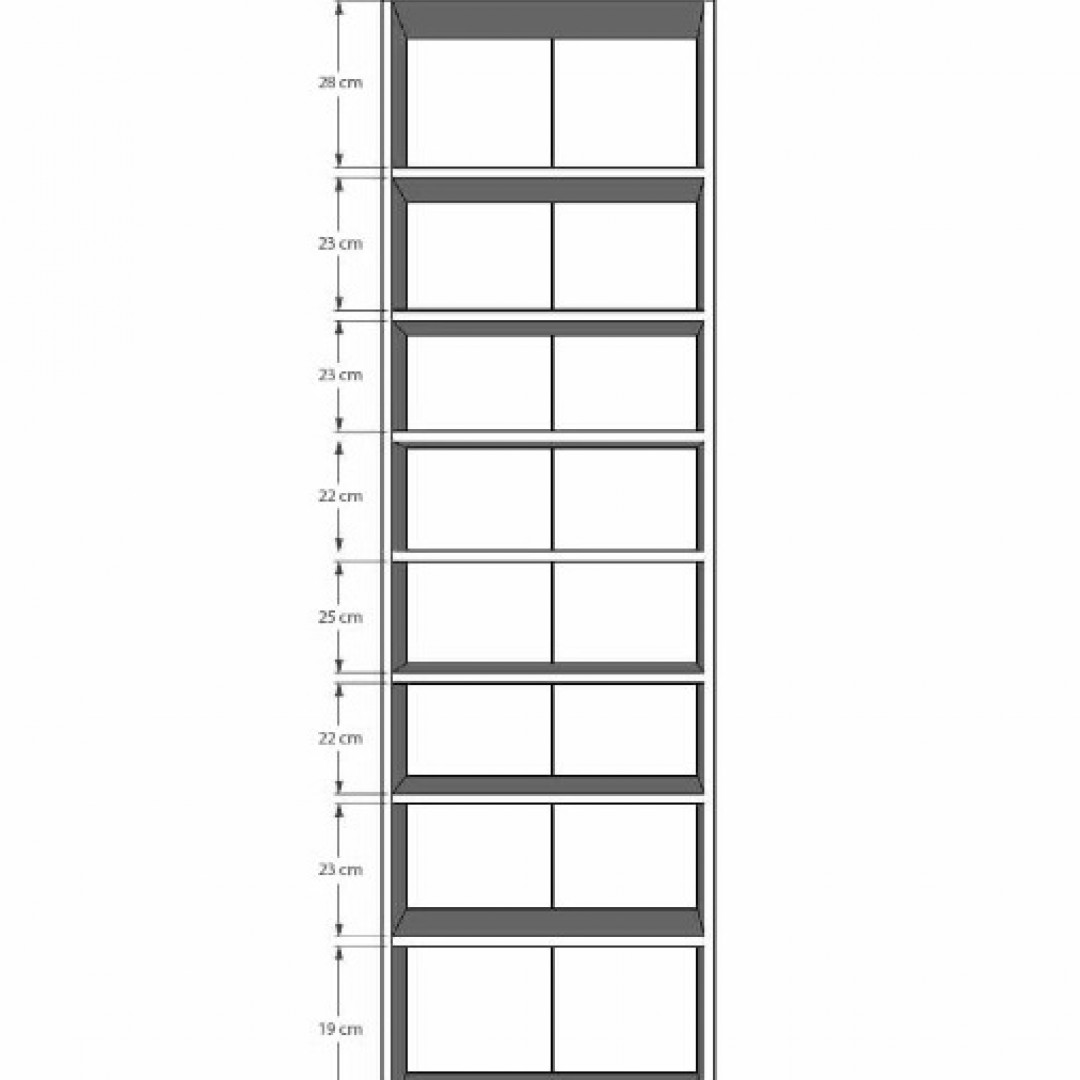 Kitaplık Asra  K-01 (60 cm)