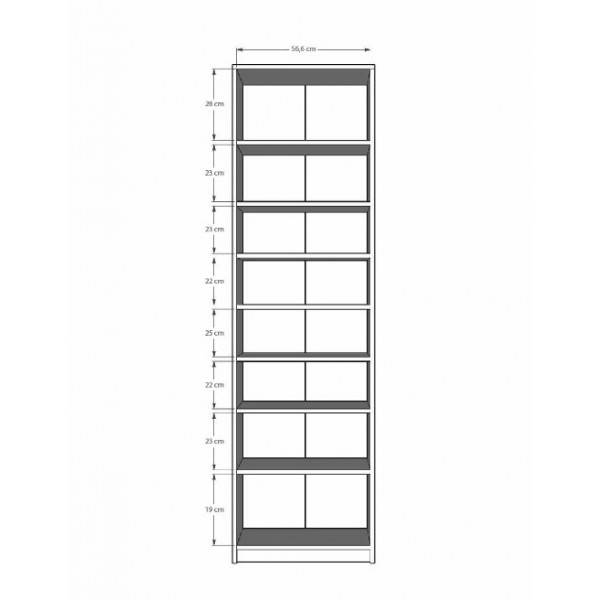 Kitaplık Asra  K-01 (60 cm)