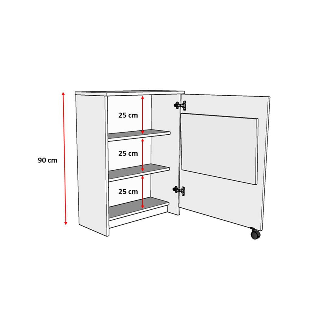 Kitaplık Masa MD002 - Safir Meşe