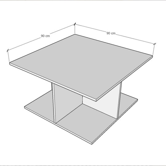 Orta Sehpa Sonoma-OS-12 (90 cm)