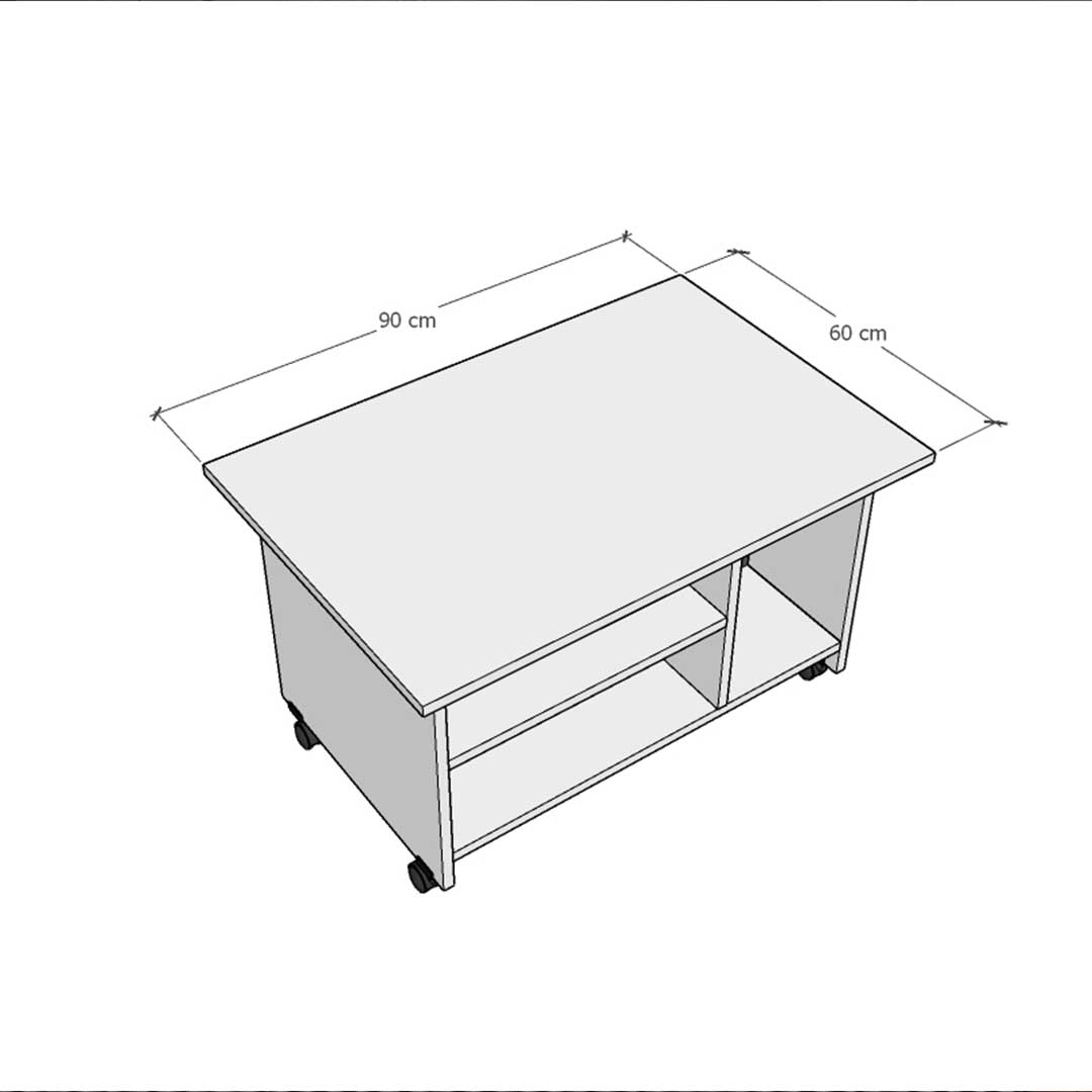 Orta Sehpa Beyaz-OS-01 (90 cm)