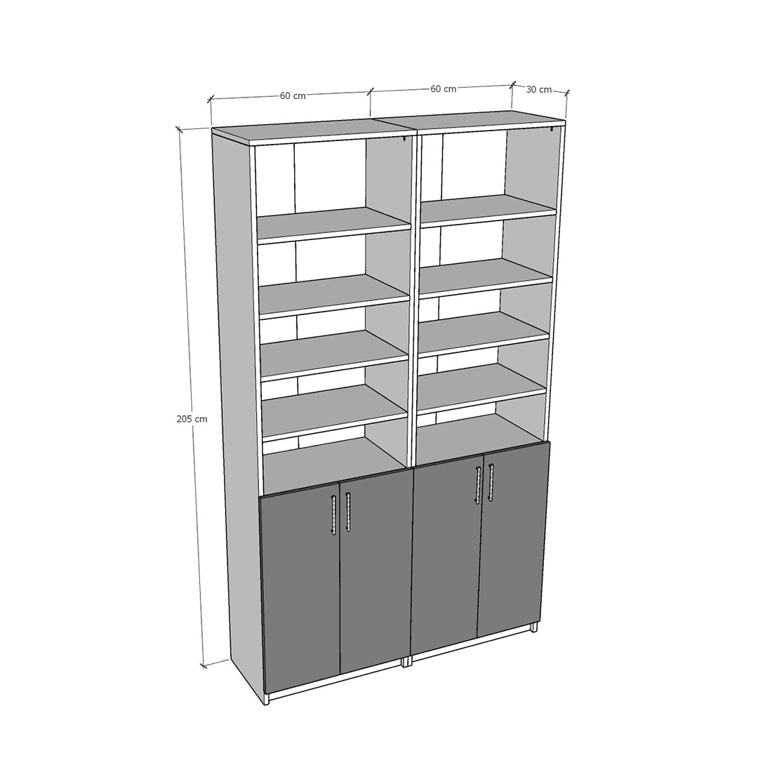  Kitaplık Asra Trend K-42 (120 cm)