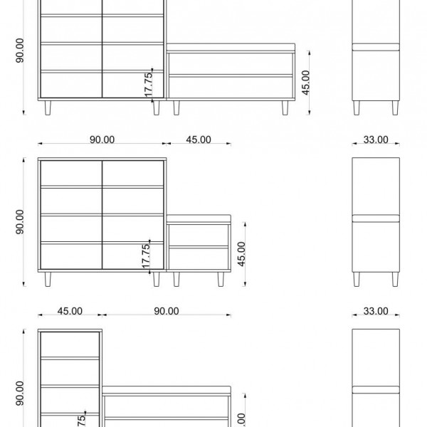 Ayakkabılık Montana & Variolatte (135 cm)