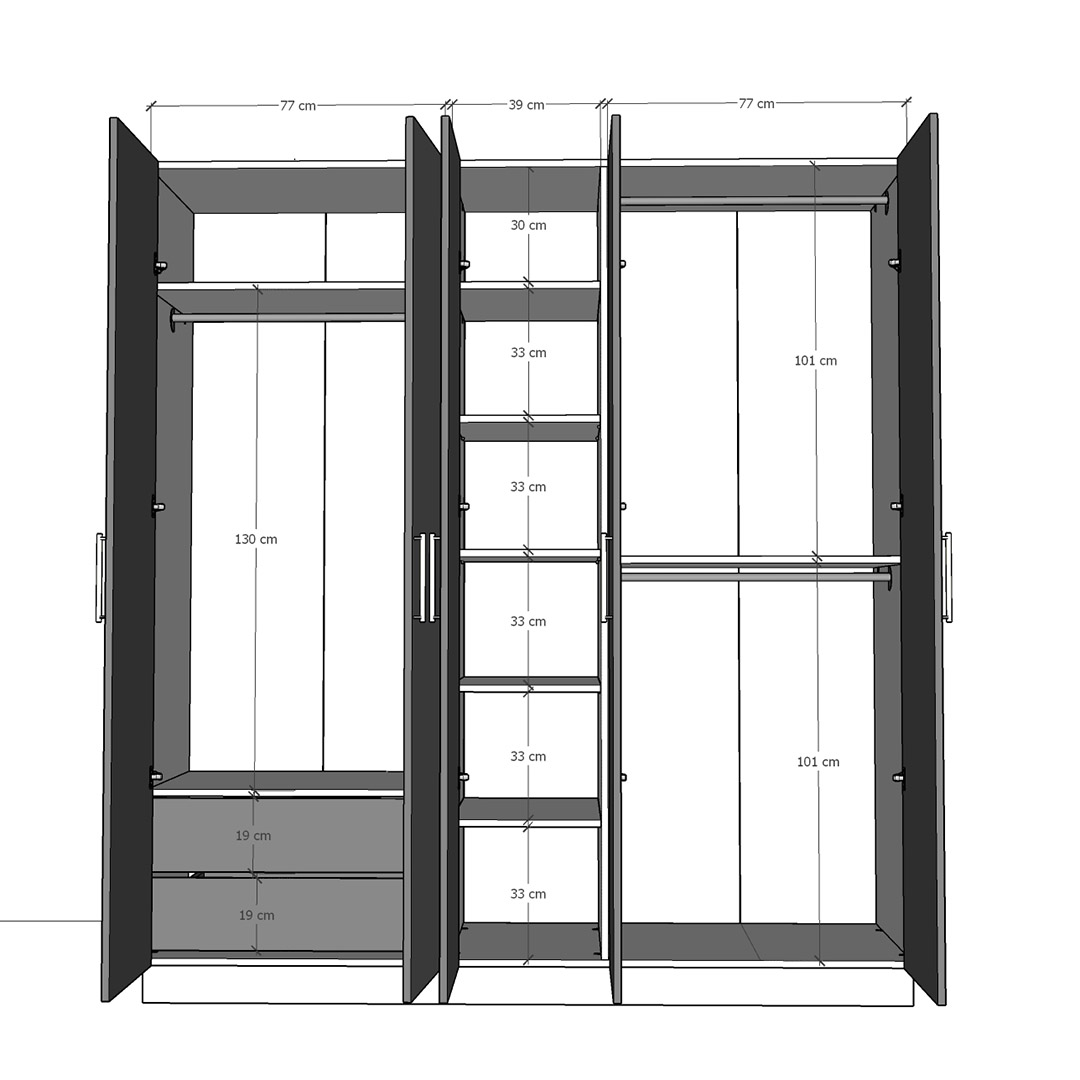 Gardrop Asra Trend G-40 (200 cm)