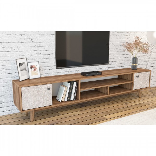 TV Ünitesi Navaro & Gri & Taş (208 cm)