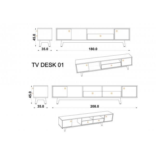 TV Ünitesi Sonata & Antares (208 cm)