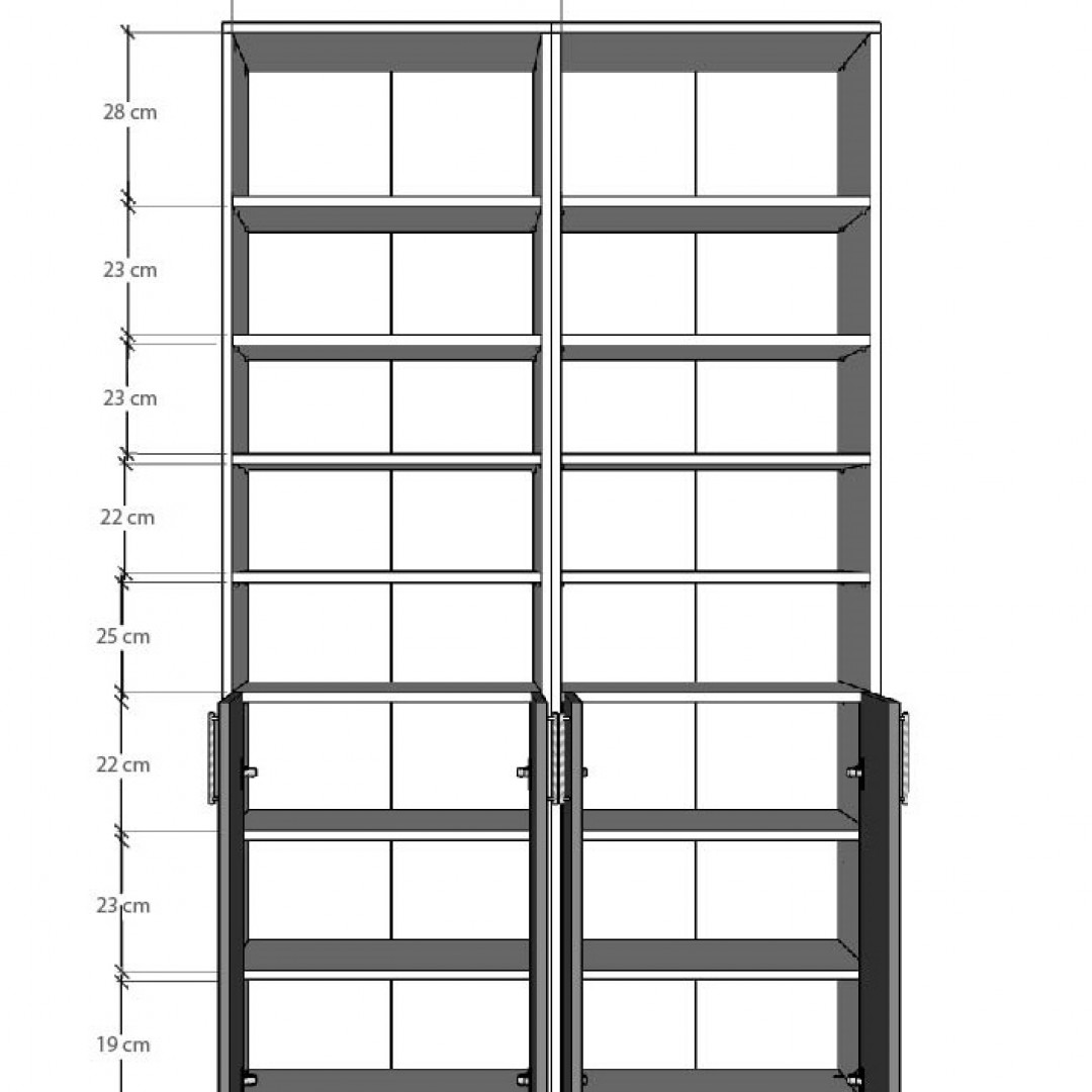  Kitaplık Asra Trend K-45 (120 cm)