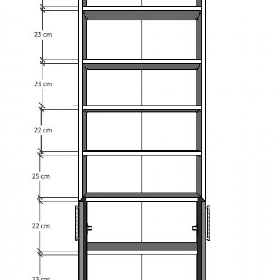  Kitaplık Asra Trend K-32 (60 cm)