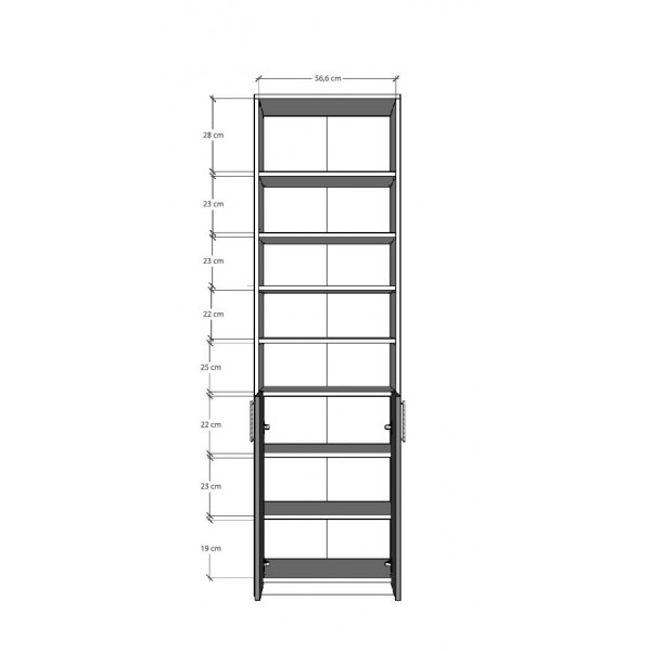  Kitaplık Asra Trend K-36 (60 cm)