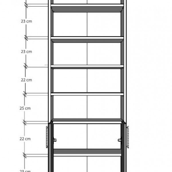  Kitaplık Asra Trend K-36 (60 cm)