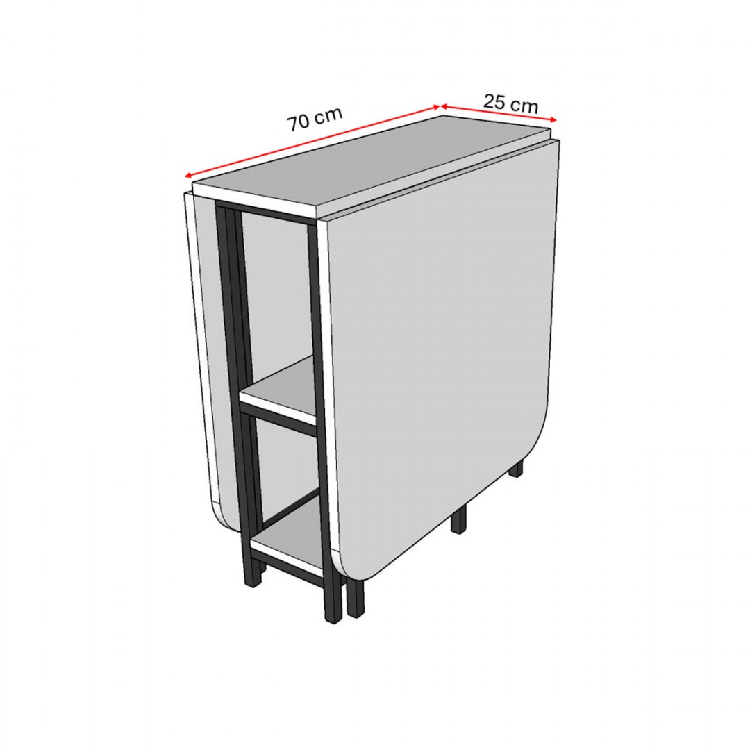 Metal Ayaklı Katlanır Mutfak Masası KM-31