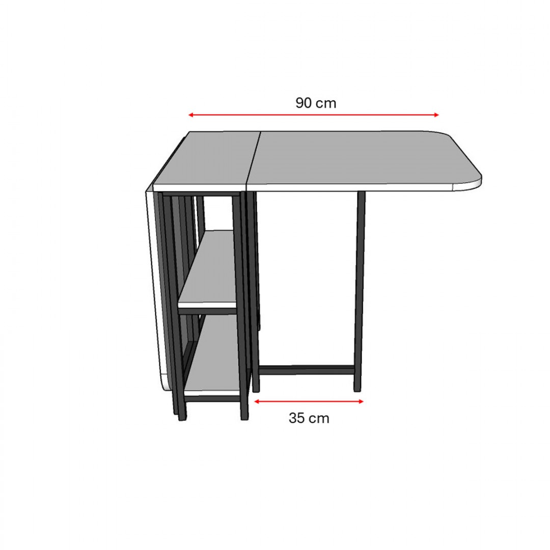 Metal Ayaklı Katlanır Mutfak Masası KM-31