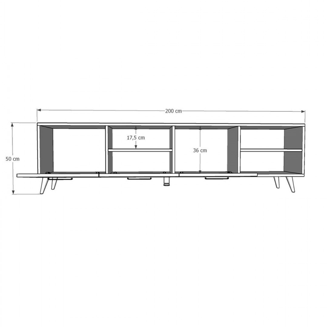 Tv Ünitesi Gri &yıldız Sonoma T-24