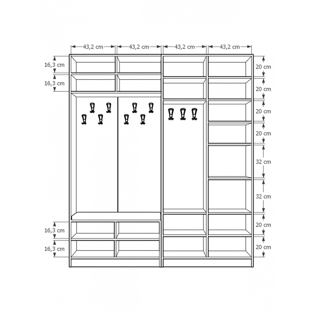 Vestiyer & Portmanto V-02 (180cm)