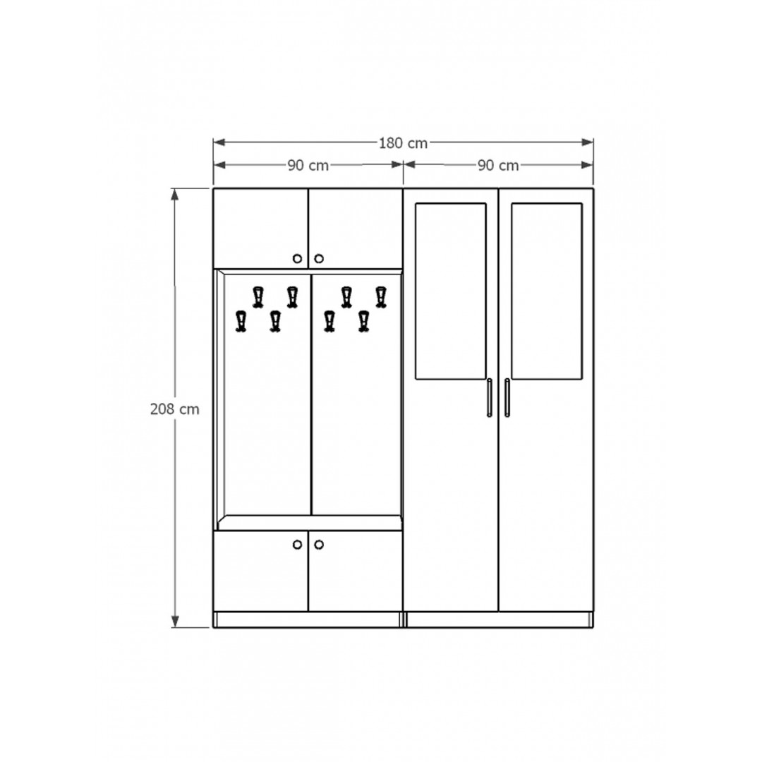 Vestiyer & Portmanto V-02 (180cm)