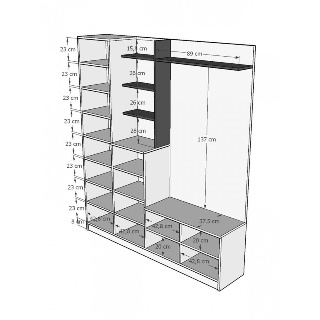 Vestiyer & Portmanto V-03 (180cm)