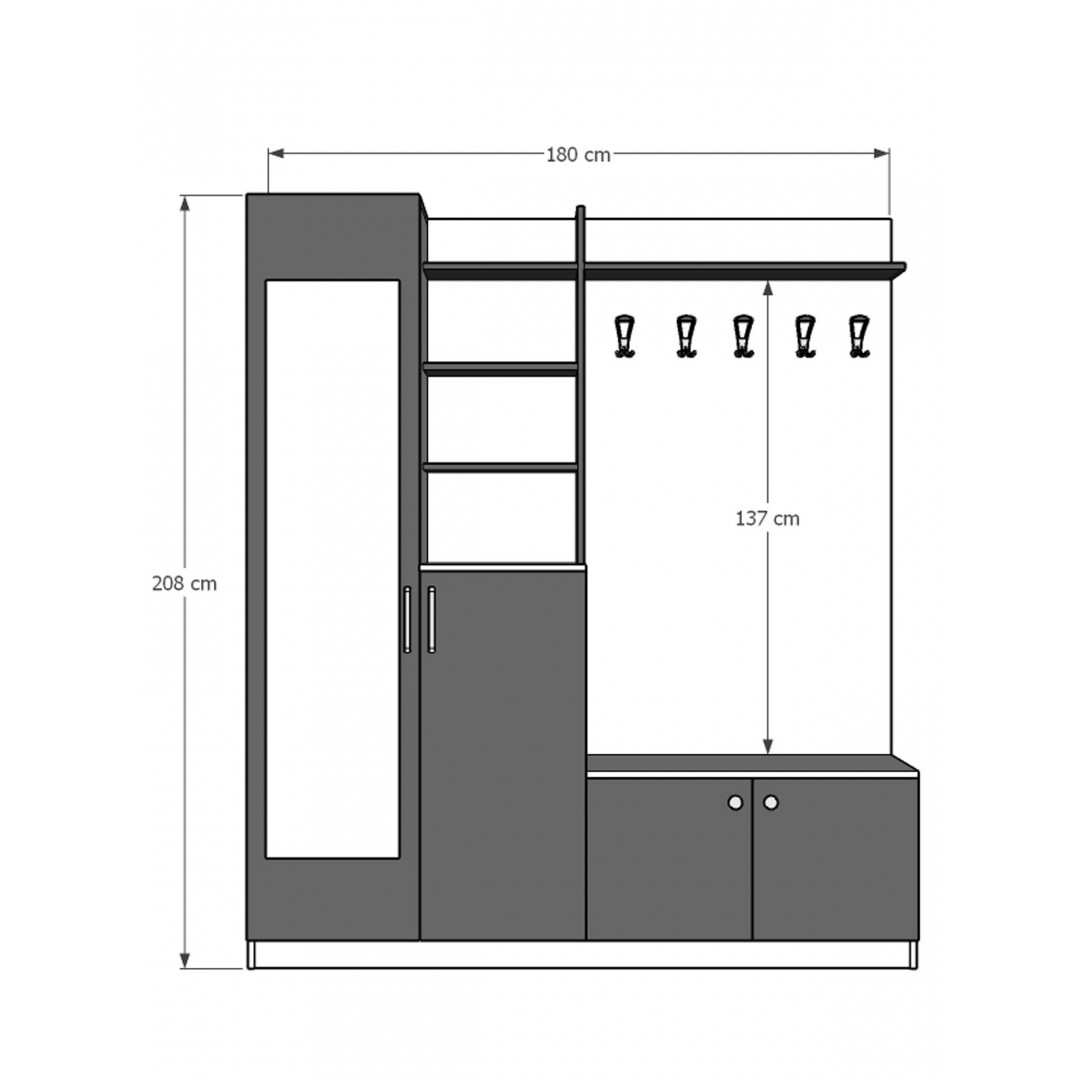 Vestiyer & Portmanto V-03 (180cm)