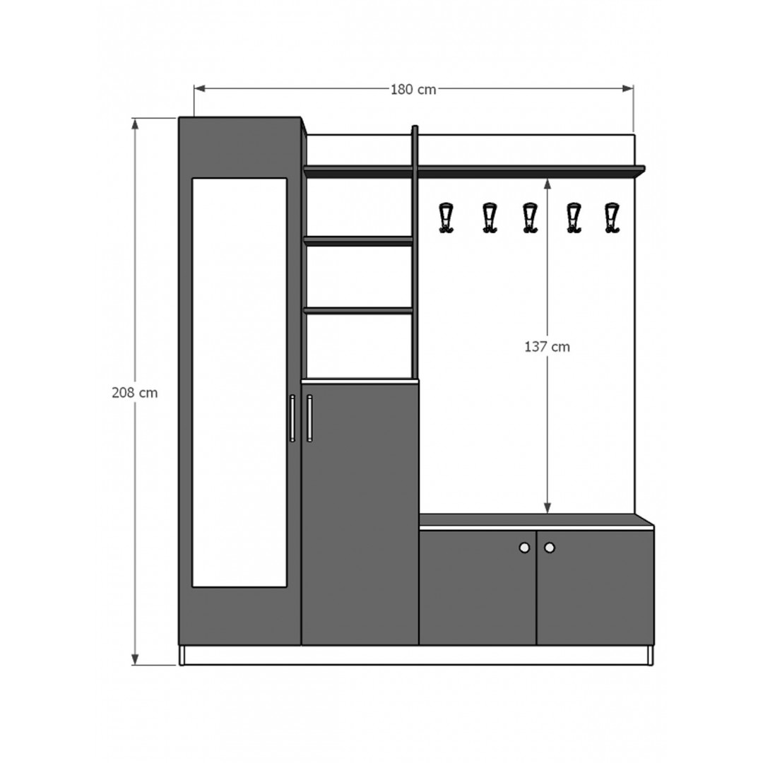 Vestiyer & Portmanto V-03 (180cm)