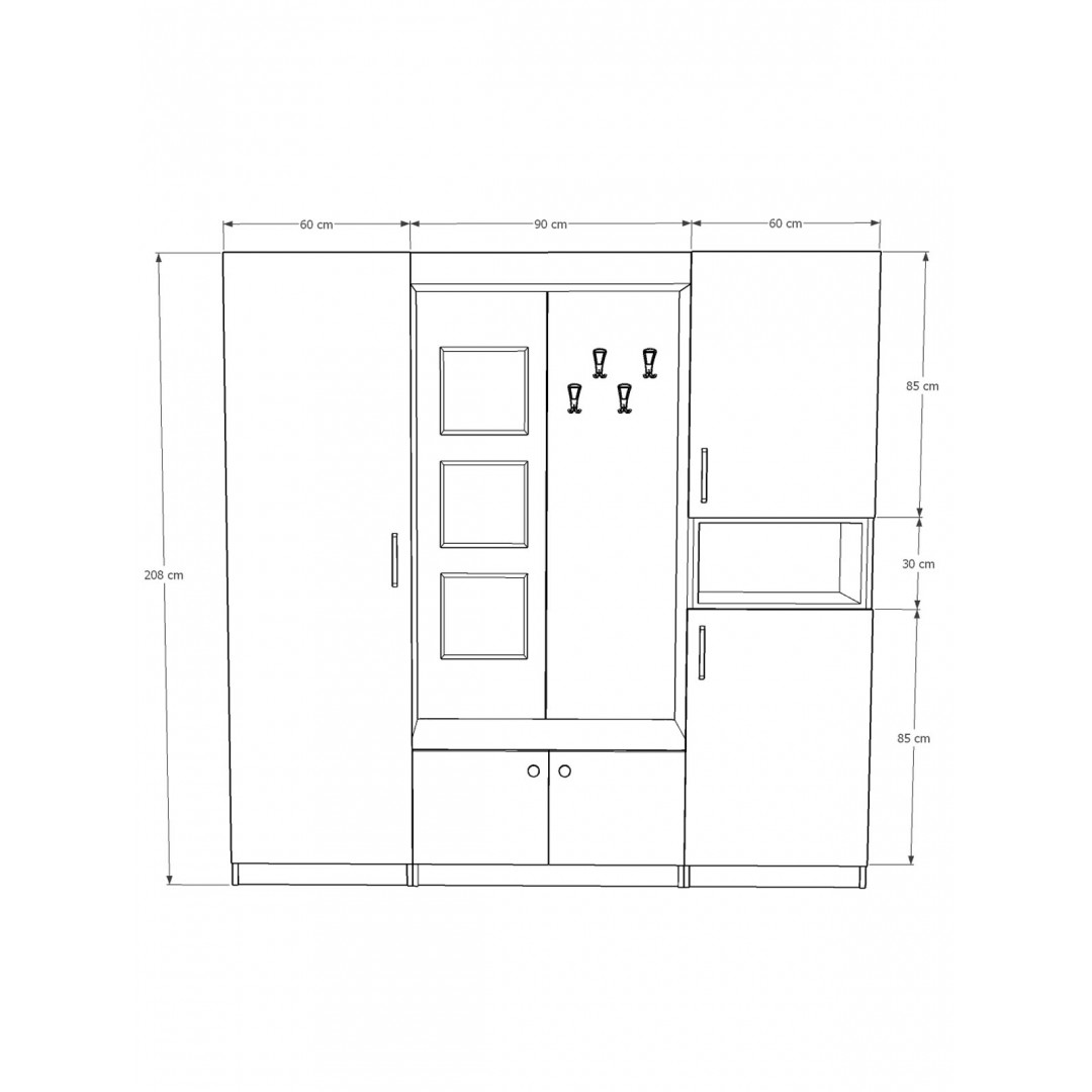 Vestiyer & Portmanto V-04 (210cm)