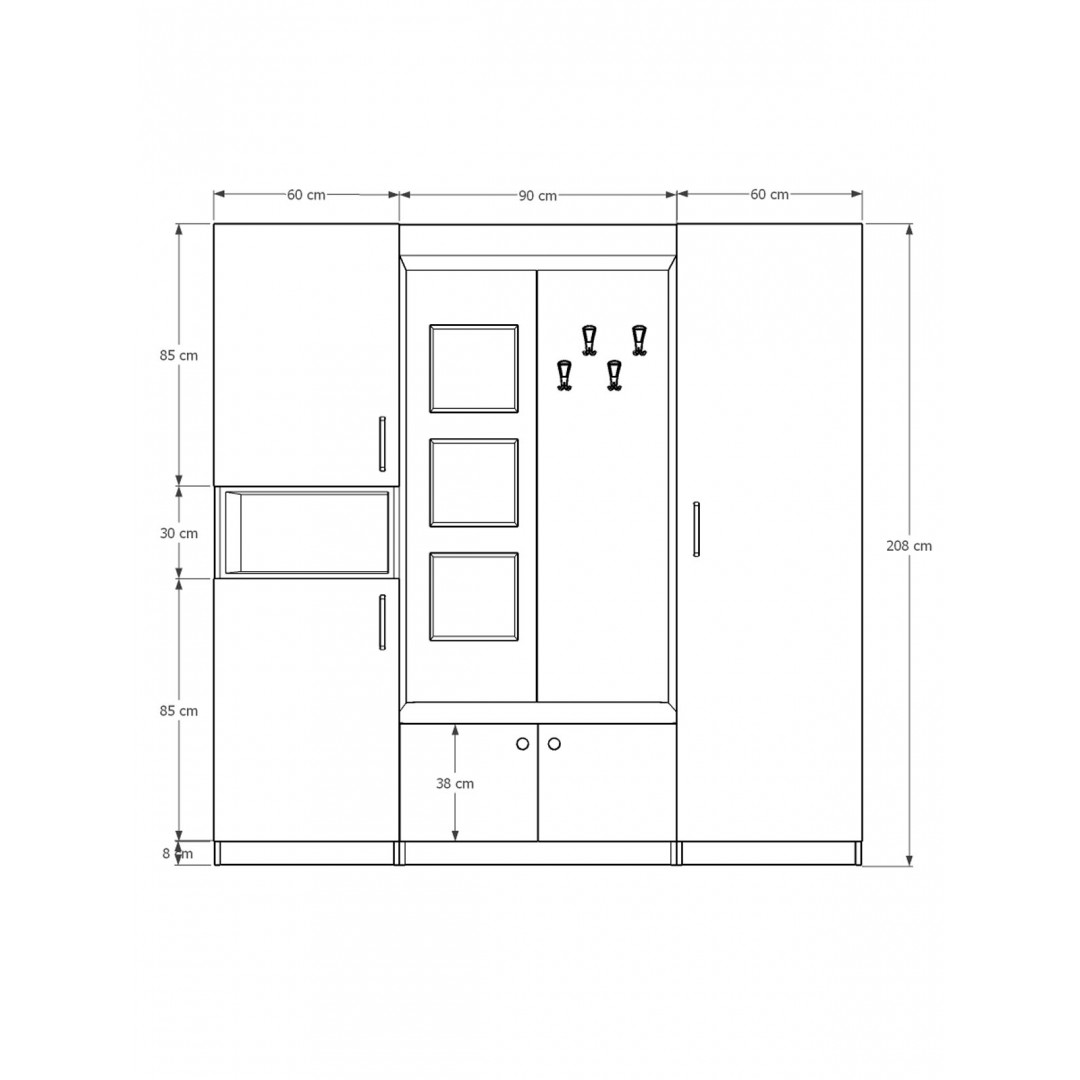 Vestiyer & Portmanto V-05 (210cm)