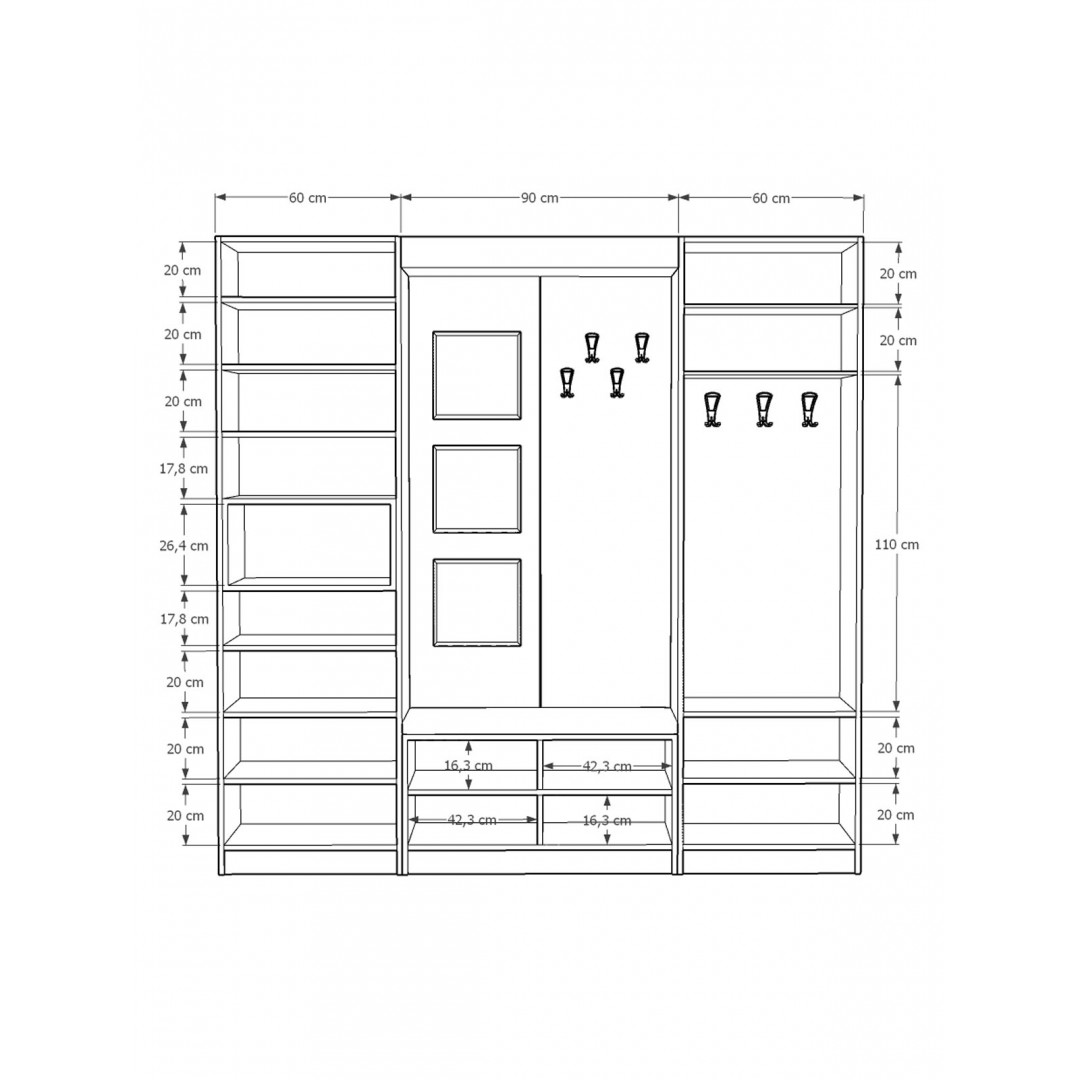 Vestiyer & Portmanto V-05 (210cm)