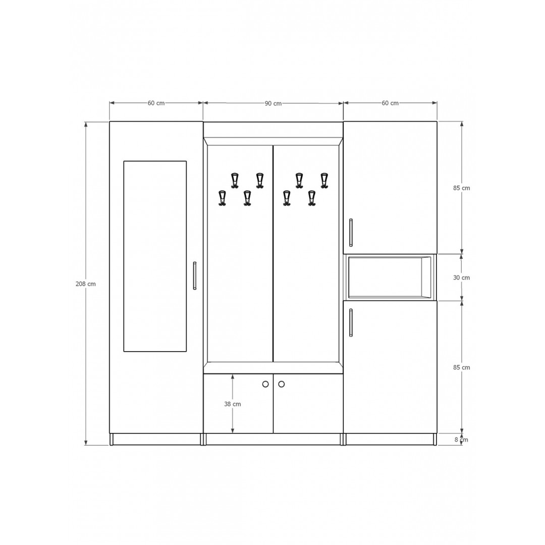 Vestiyer & Portmanto V-06 (210cm)