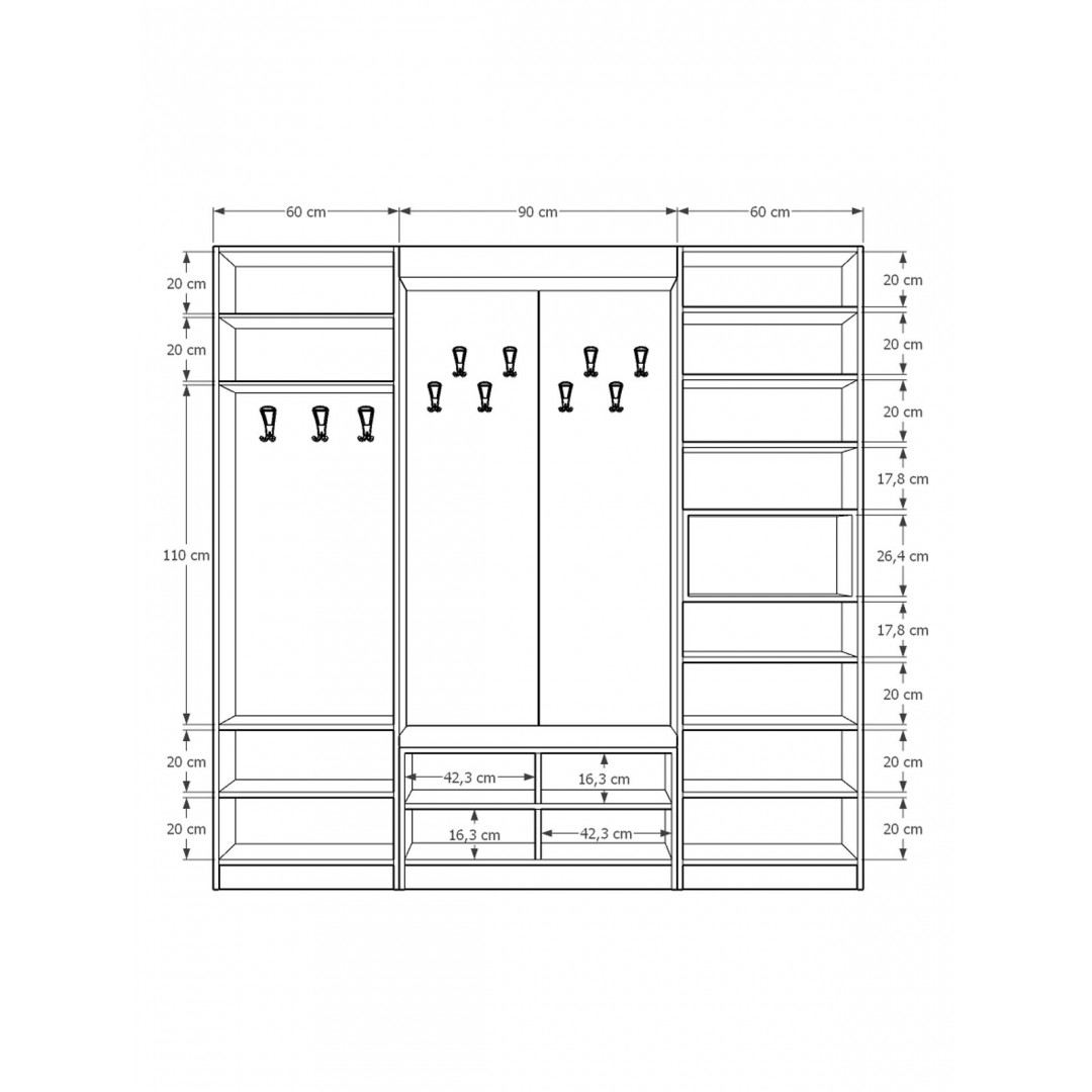 Vestiyer & Portmanto V-06 (210cm)