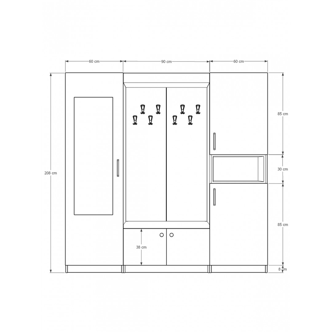 Vestiyer & Portmanto V-06 (210cm)