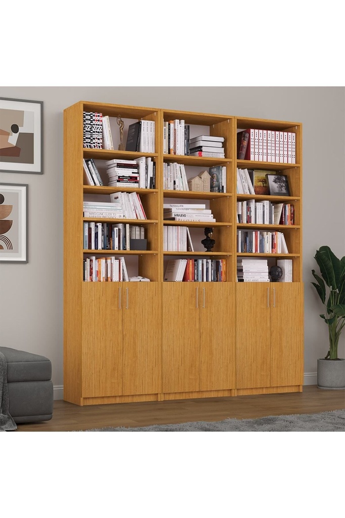 Afrika Ceviz Kitaplık Asra K-55