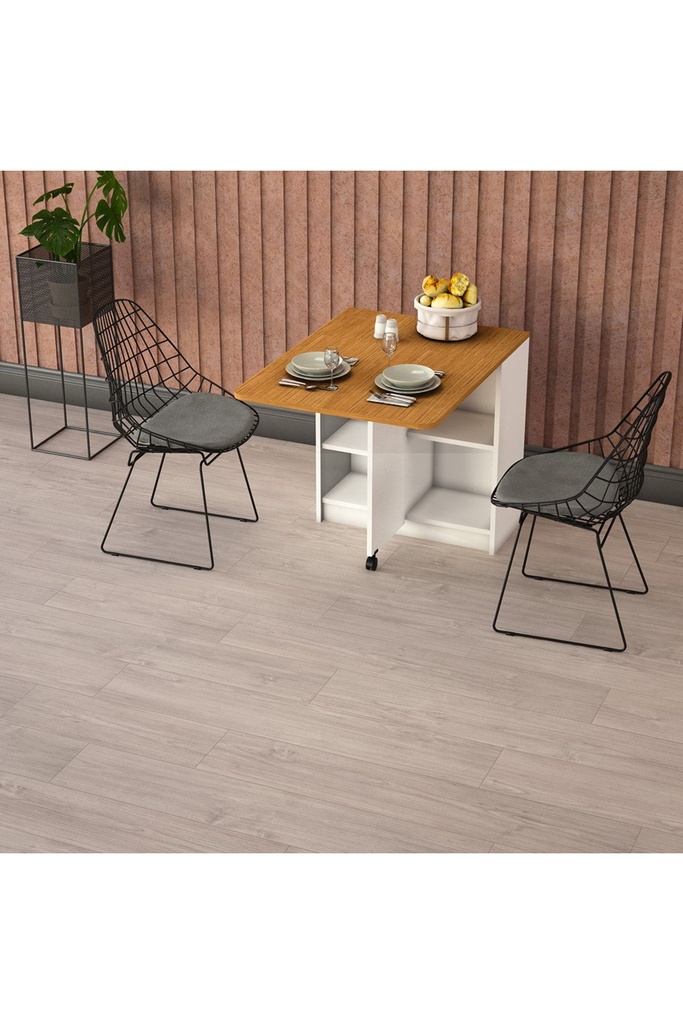 Afrika Ceviz Katlanır Mutfak Masası KM-20