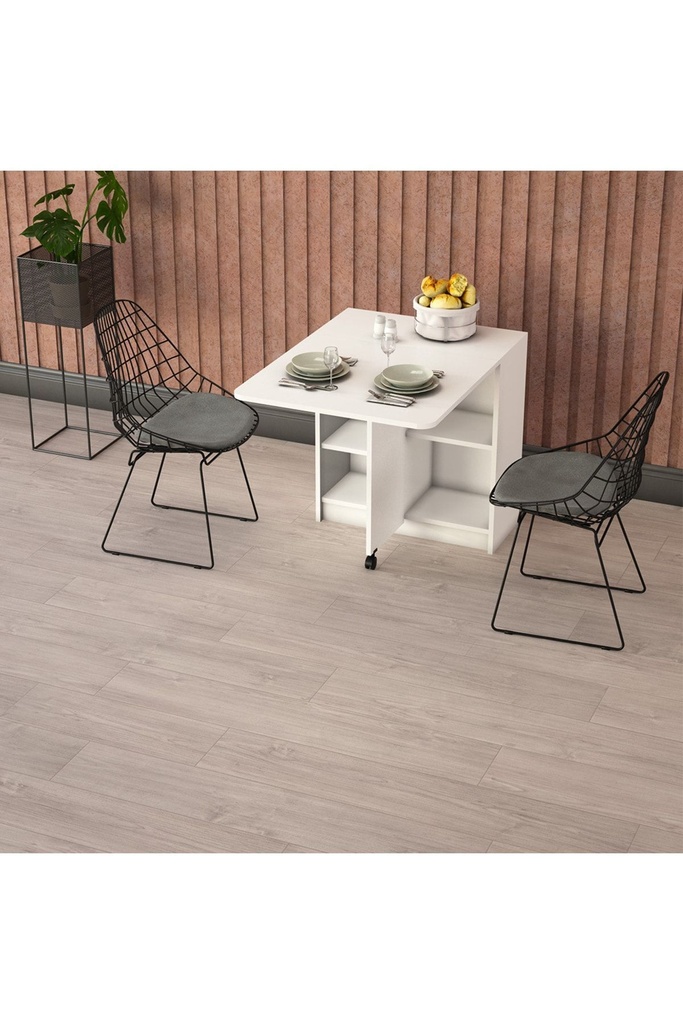 Tek Kanatlı Katlanır Mutfak Masası %100 MDFLAM KM-17