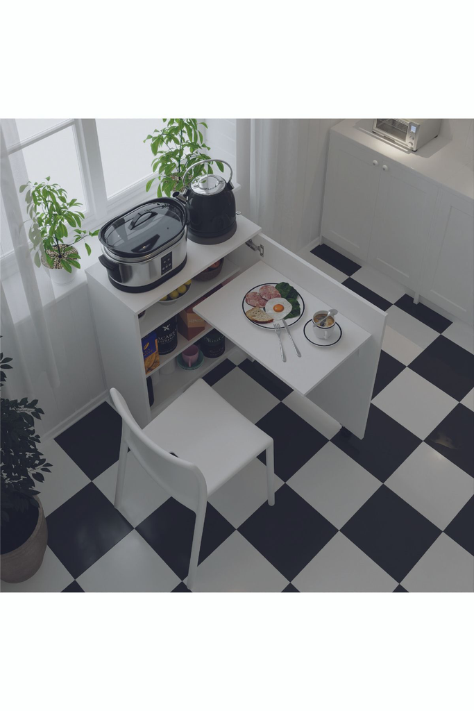 Mutfak Fonksiyonel Kiler Dolabı Katlanır Masa MD-003