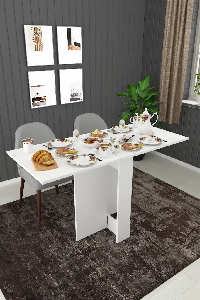 Katlanır Mutfak/Yemek/Çalışma Masası %100 MDFLAM KM-32