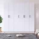 6 Kapaklı 180cm Gardrop %100 MDFLAM G-06