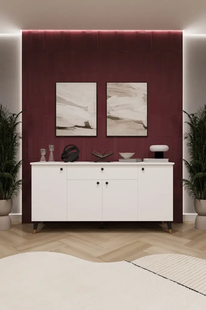 4 Kapaklı 1 Çekmeceli Konsol KNSL-03