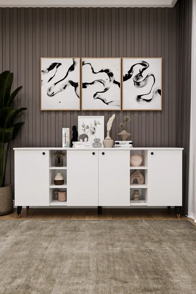 2 Kapaklı 4 Çekmeceli Konsol KNSL-05