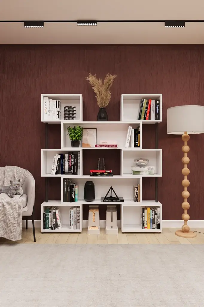 Duvar/Köşe Modüler Kitaplık DK-02 