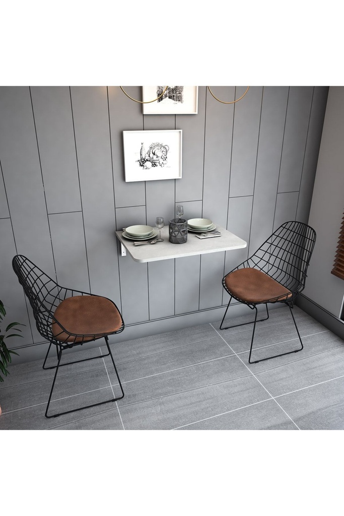 Dmm-11 Duvara Monte Masa Çalışma Yemek Masası Duvardan Açılan Montaj Monteli Masa