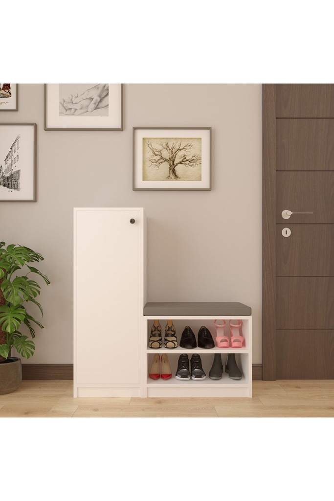 Beyaz Ayakkabılık %100 MDFLAM A-11