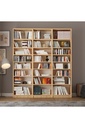 Safir Meşe Üç Modüllü Kitaplık K-21