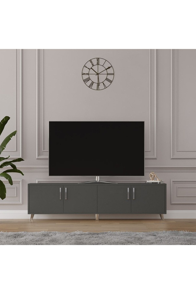 TV Ünitesi Koyu Gri %100 MDFLAM T-04