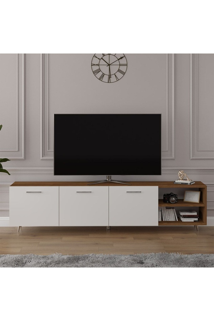 Tv Ünitesi Ceviz & Beyaz T-26 