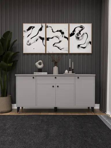 [KNSL03] 4 Kapaklı 1 Çekmeceli Konsol KNSL-03