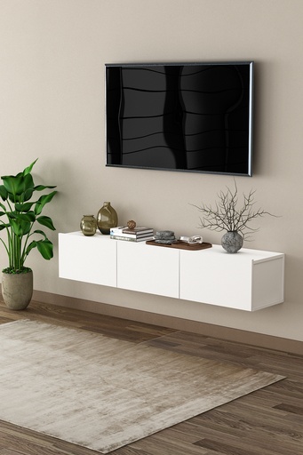 [T27] TV Ünitesi & Duvara Monte TV Sehpası %100 MDFLAM T-27