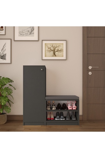 [A18] Asra Trend Antrasit Ayakkabılık A-18